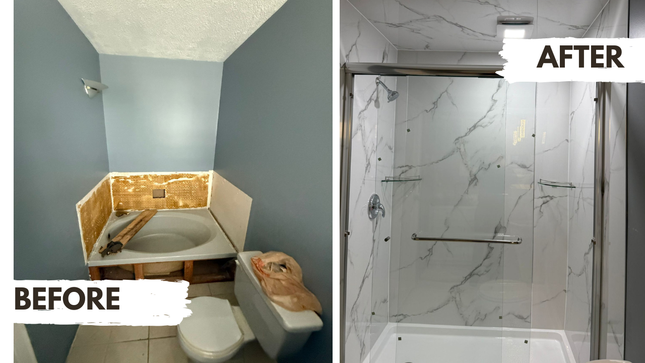 White Black Modern Photo Collage Before After Youtube Thumbnail